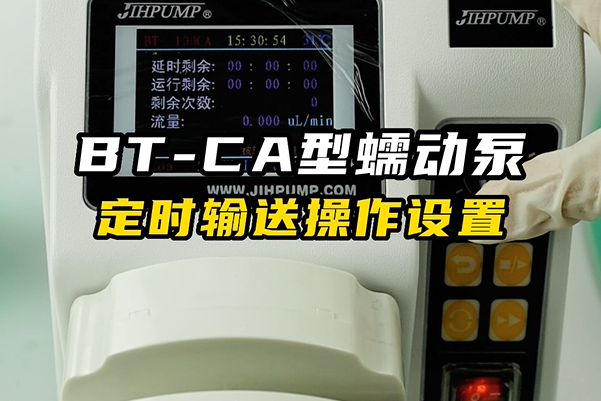 BT-CA蠕動泵定時(shí)輸送操作設(shè)置